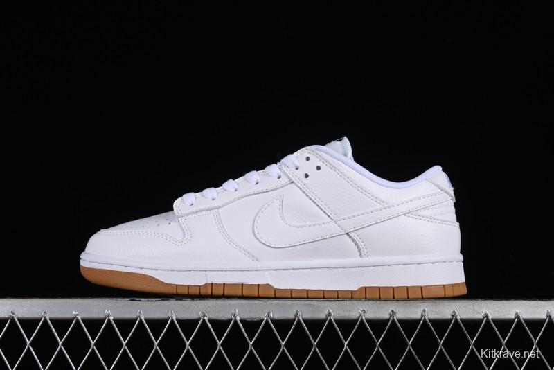 Nike SB Dunk Low Casual Skate Shoes with White and Gum Sole - 311369-100