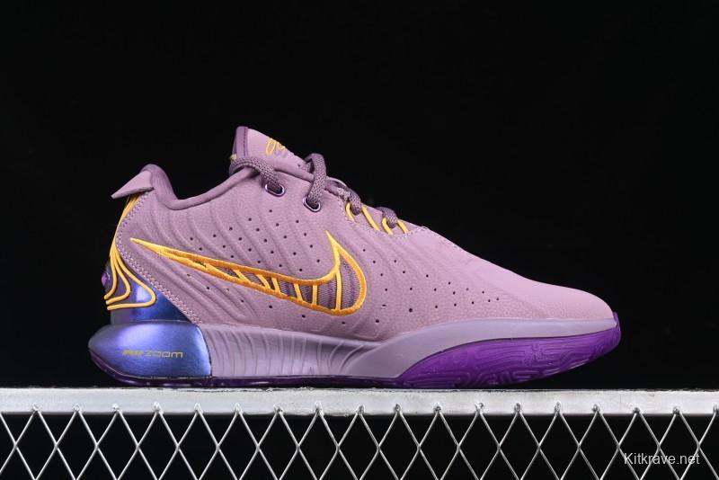 Nike LeBron XXI EP Basketball Shoes with Zoom Air Cushion and Rope Lacing System - FV2345-500