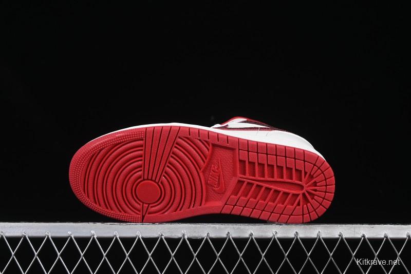 Nike Air Jordan 1 Low AJ1 White Red Casual Sneakers - HJ9338-106
