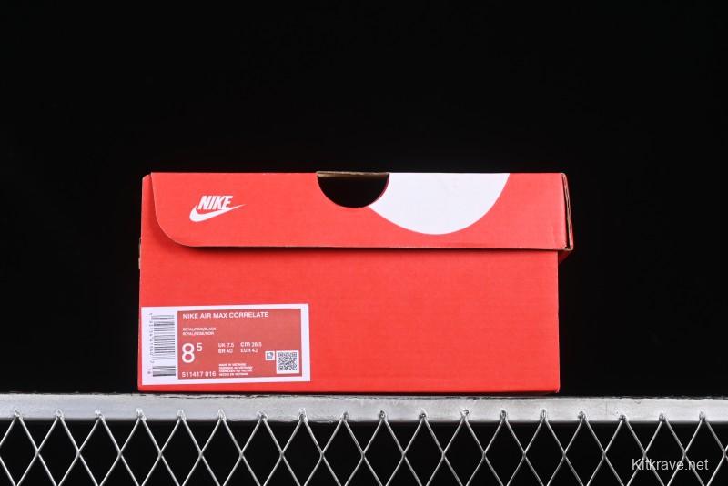 Nike Air Max Correlate Retro Running Shoes with Air Cushion - 511417-016
