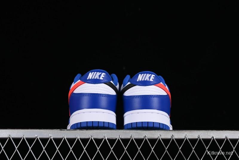 Nike Dunk Low SB Casual Skate Shoes in White Blue Red - CW1590-104