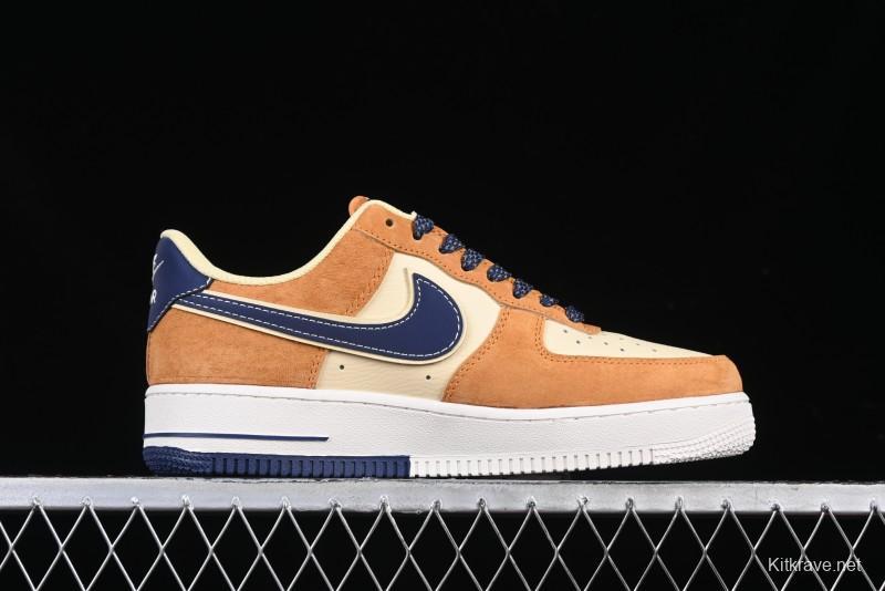 Nike Air Force 1 '07 Low The North Face Collaboration Sport Orange Low-Top Casual Sneakers - DM6688-053