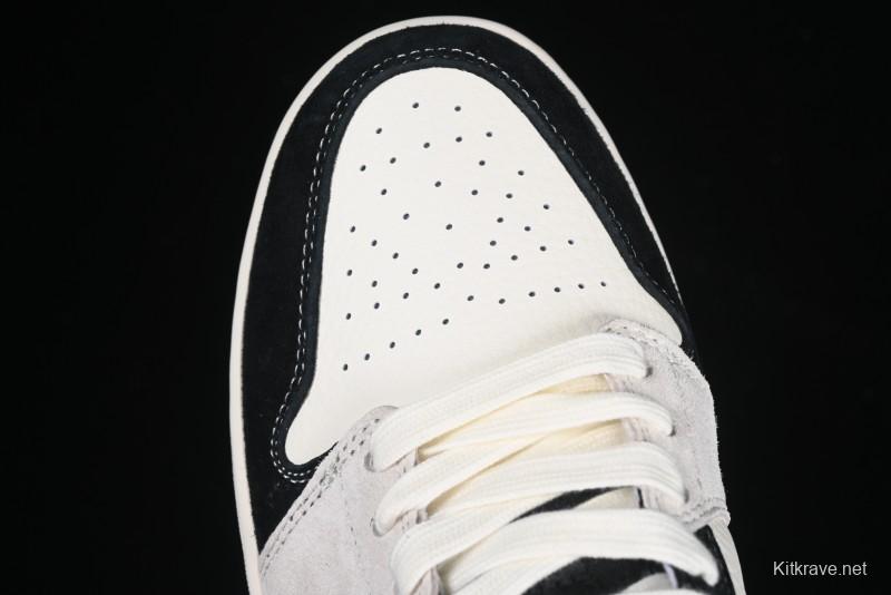 Nike Air Jordan 1 Low Supreme Collaboration Spider Custom High-End Retro Basketball Shoes - XS6086-007