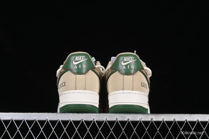 Nike Air Force 1 '07 Low Gucci Collaboration Lace-Up Low-Top Casual Sneakers - SJ1198-102