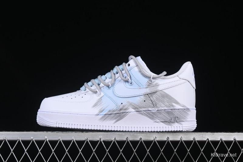 Nike Air Force 1 '07 Low Blue Storm Casual Sneakers - YY2024-626