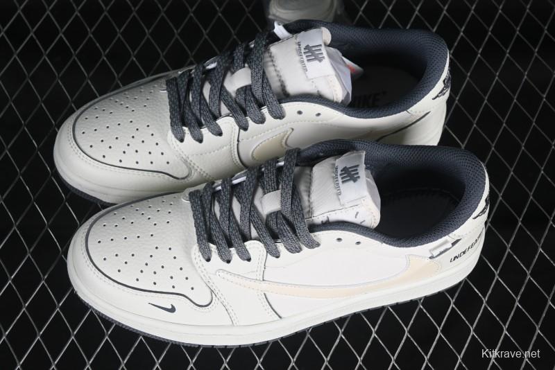 Nike Travis Scott x Fragment Design x Jordan Air Jordan 1 Low OG SP AJ1 UN Collaborative Sneakers - DM7866-018