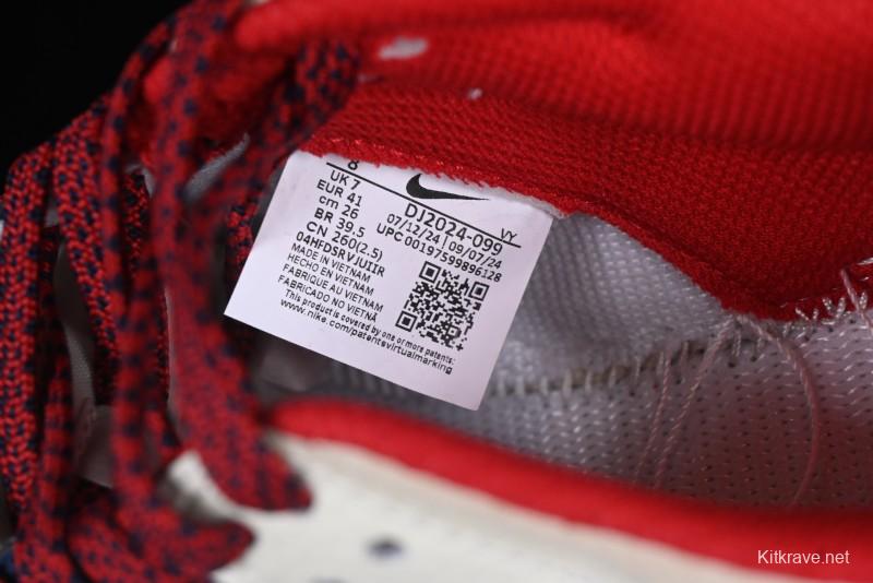 Nike SB Dunk Low Edison Chen Collaboration Blue Red Swoosh Anniversary Custom Low-Top Casual Skate Shoes - DJ2024-099