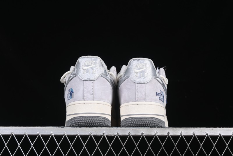 Nike Air Force 1 '07 Low The North Face Collaboration Silver Swoosh Drawstring Casual Sneakers - DM6688-016