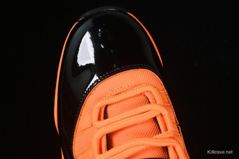 Nike Air Jordan 11 Retro High Top Basketball Shoes in Black/Orange - CT8012-800