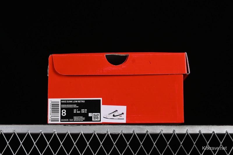 Nike Supreme x SB Dunk Low Balenciaga Collaboration - Off White Blue Canvas Anniversary High-End Custom Low-Top Casual Sneakers - XX2025-310