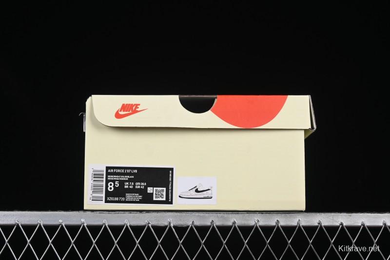 Nike Air Force 1 '07 Low Stussy Collaboration Rose Gold Embroidery Low-Top Casual Sneakers - XZ6188-720