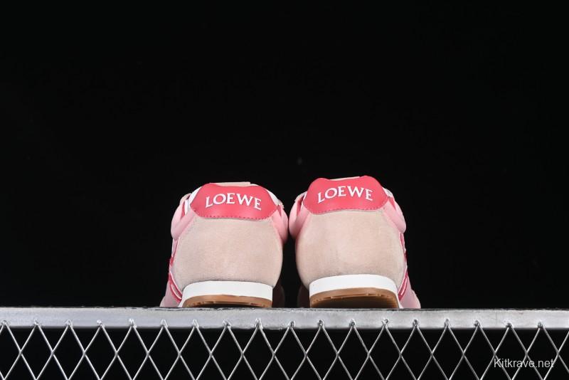 Loewe Ballet Runner 2.0 Sneakers Retro Style Lightweight Casual Sports Shoes - Pink Rose
