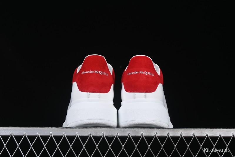 Alexander McQueen Oversized Sneakers with Red Suede Heel Detail - D.E5