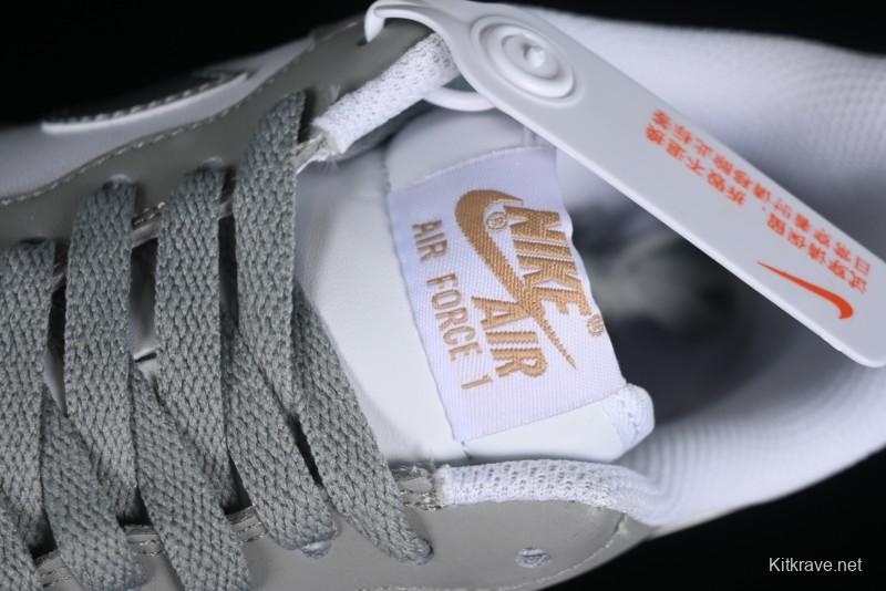 Nike Air Force 1'07 Low Grey Silver Splatter Casual Sneakers - MK5639-889
