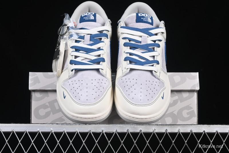 Nike SB Dunk Low The North Face Collaboration Anniversary Edition Customized Low-Top Casual Skate Shoes - DM6868-040