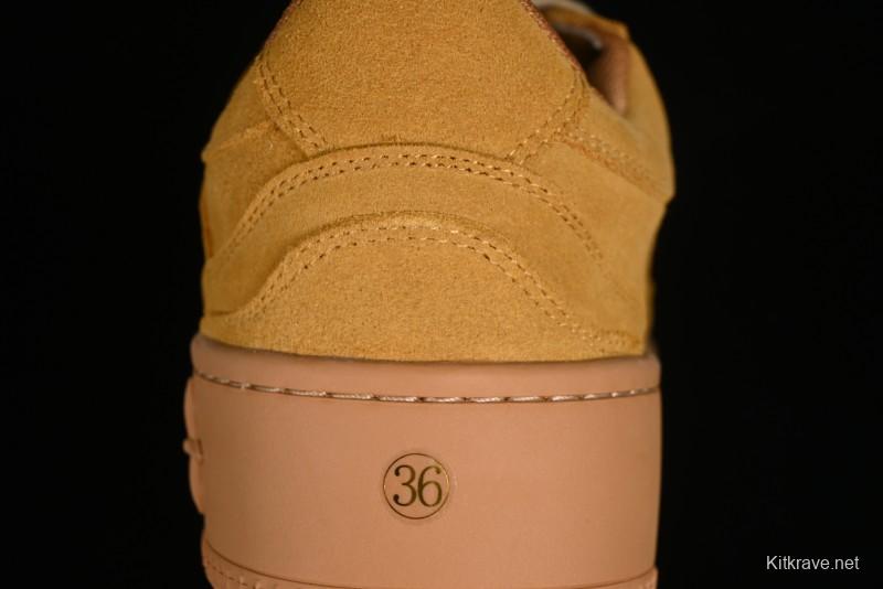 SMFK Comfortable Chunky Sole White Sneakers - T.D4