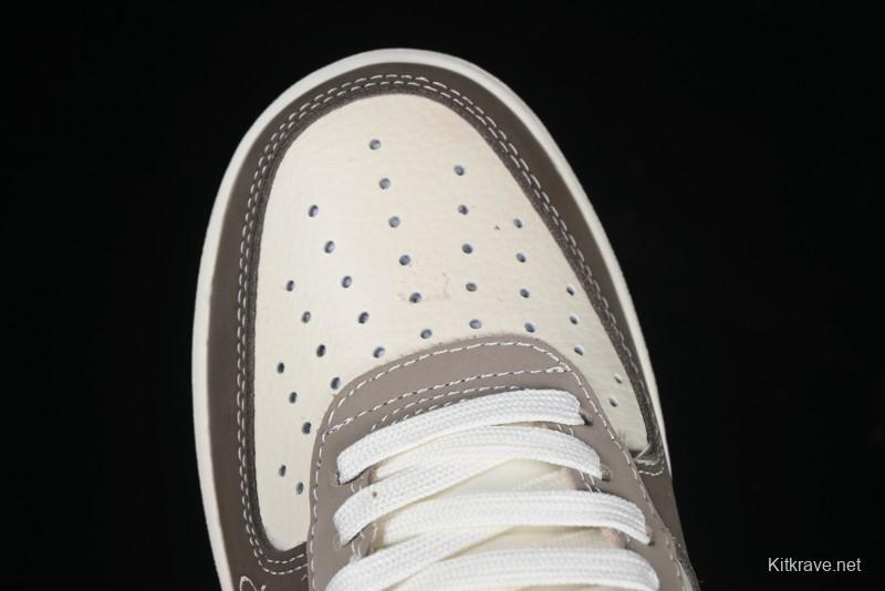 Nike Air Force 1 '07 Low The North Face Collaboration Light Brown Ghost Face Casual Sneakers - KK1988-065