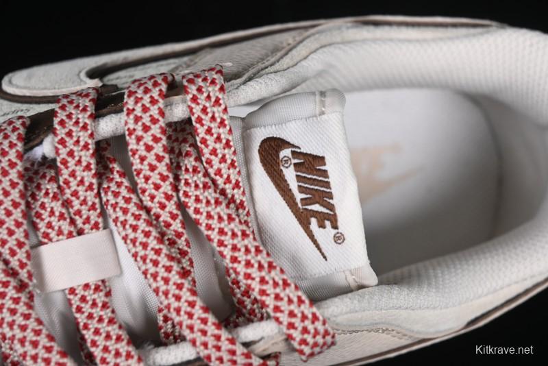 Nike SB Dunk Low Supreme Collaboration Bullet Screen White Check Anniversary High-End Custom Low-Top Casual Skate Shoes - DJ2024-091