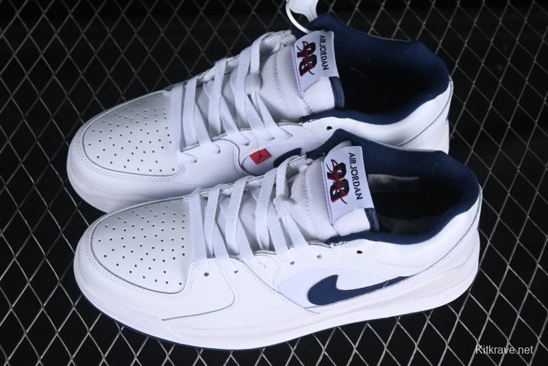 Nike Air Jordan Stadium 90 AJ Casual Sneakers with Midfoot Mesh Panels and Shark Tooth Design - HJ4406-100