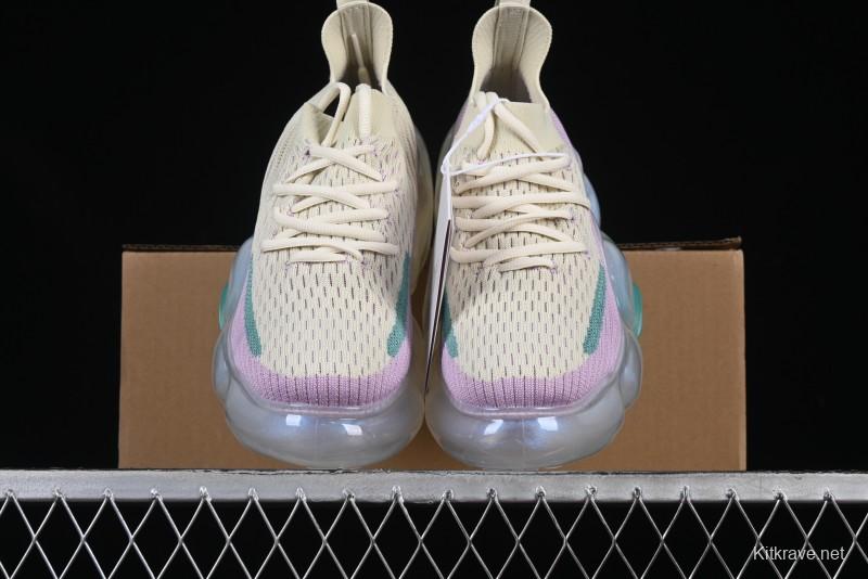 Grounds Big Bubble High Platform Sneakers in Cream Lilac - AJE5