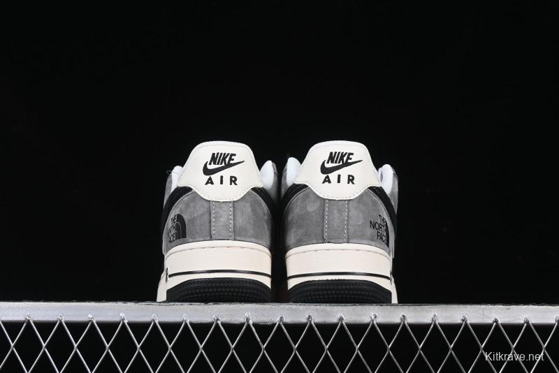 Nike Air Force 1'07 Low The North Face Collaboration Black Beige Grey Casual Sneakers - XZ6188-976
