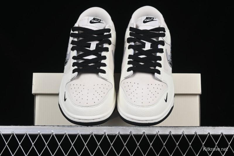 Nike SB Dunk Low UN Collaboration Anniversary Custom Sneakers with Black Swoosh - DJ2024-068