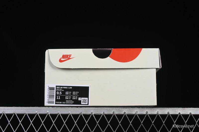 Nike Air Force 1 '07 Low Chrome Hearts Collaboration Silver Grey Low-Top Casual Sneakers - FZ0188-032