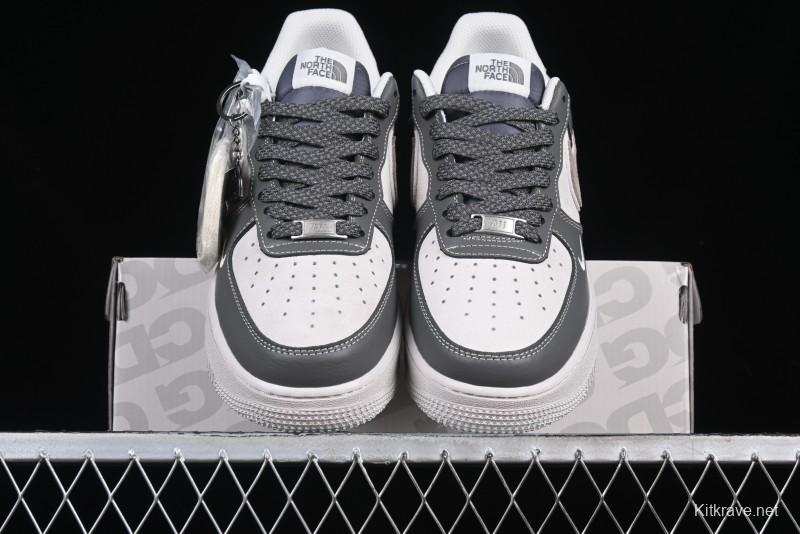 Nike Air Force 1 '07 Low North Face Collaboration Light Grey Two-Tone Low-Top Casual Sneakers - DM6688-046