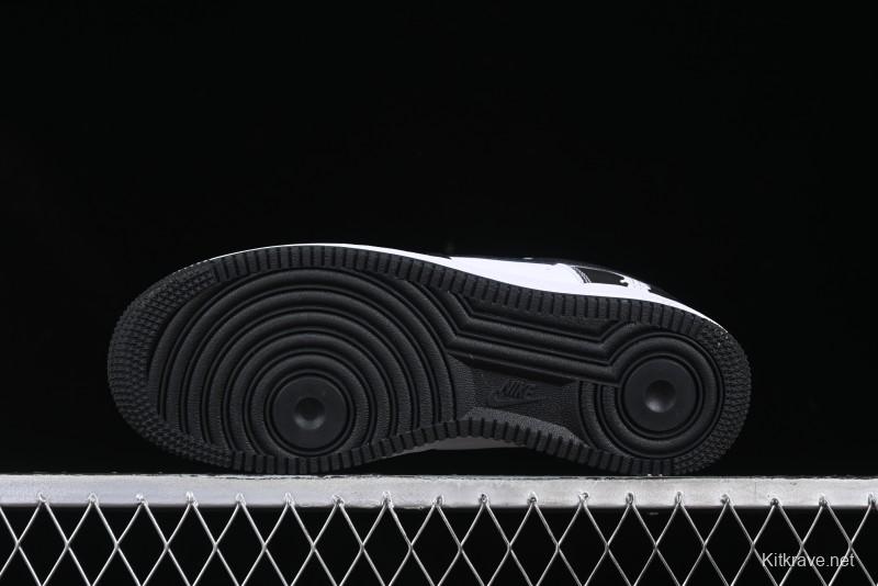 Nike Air Force 1 '07 Low Burberry Collaboration Black White Cow Print Casual Sneakers - DF0188-029