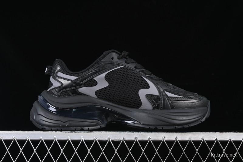 New York Yankees MLB Bigball Chunky Curve Thick Sole Casual Running Shoes - 3ARNSPL4N07BKS