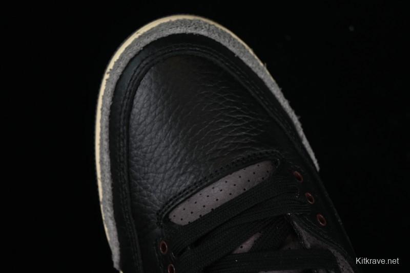 Nike A Ma Maniere x Air Jordan 3 Retro Black Sneakers - FZ4811-001