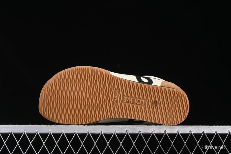 Loewe Ballet Runner 2.0 Sneakers Retro Style Lightweight Training Shoes - Apricor