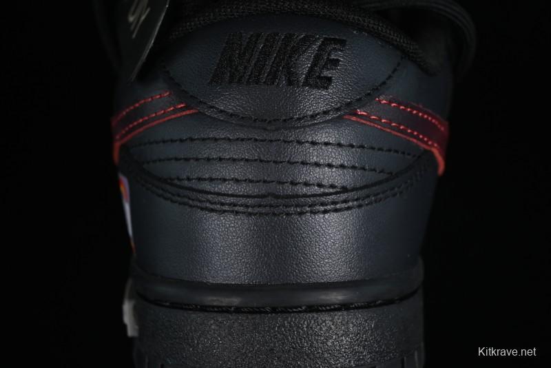 Nike Dunk Low Panda Prank Universe Exploration - Boundless Abyss Cool Black SB Strap Low Top Casual Skate Shoes - DV0831-002