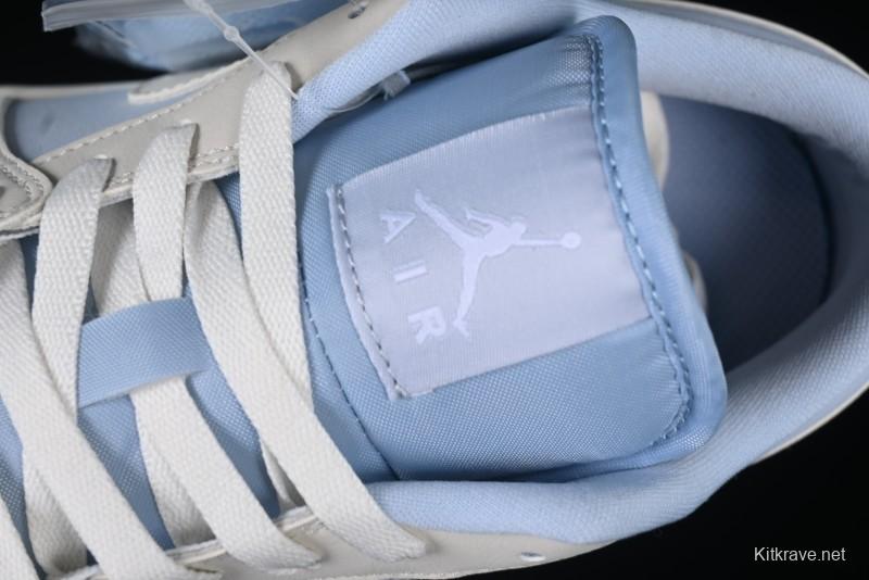 Nike Air Jordan 1 Low "Hydrogen Blue" Casual Sneakers with Retro Design - IB4003-407