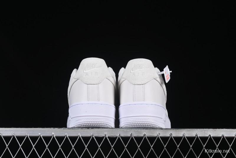 Nike Air Force 1 Low "Triple White Beige" Sneakers