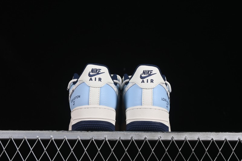 Nike Air Force 1'07 Low LV Collaboration University Blue Drawstring Casual Sneakers - DM6868-058