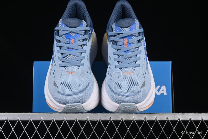 HOKA ONE ONE Bondi 9 Cushioned Running Shoes with Soft EVA Midsole - 1162013 DNP