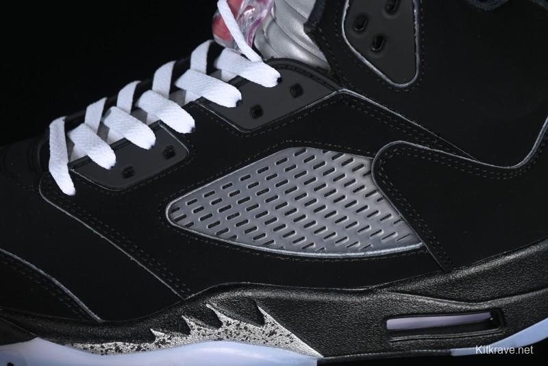 Nike Air Jordan 5 Retro Black "Metallic Reimagined" Basketball Shoes - HF3975-001