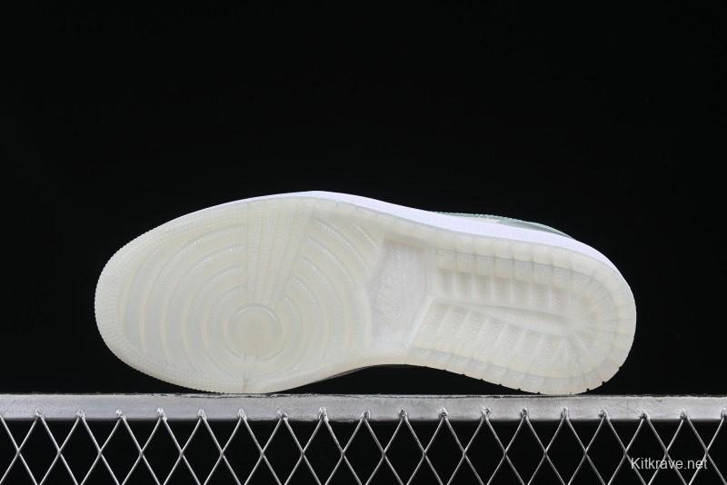 Nike Air Jordan 1 Low AJ1 Amber Green Low-Top Casual Sneakers - HF4078-100