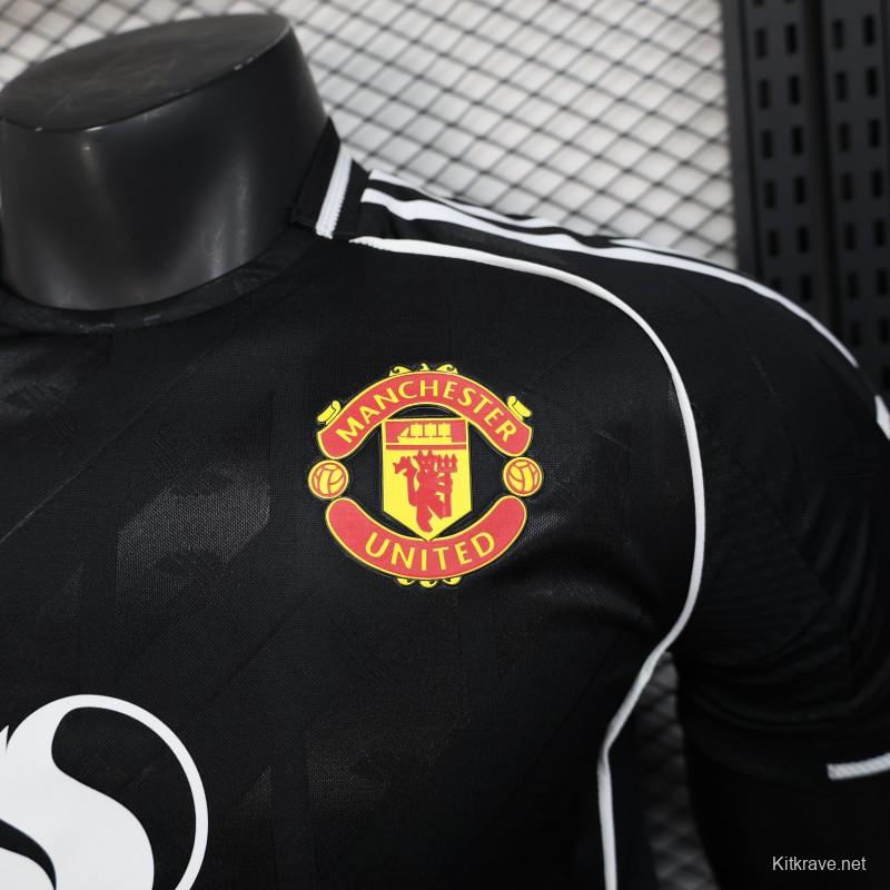 Player Version 25/26 Manchester United  Black Special Jersey