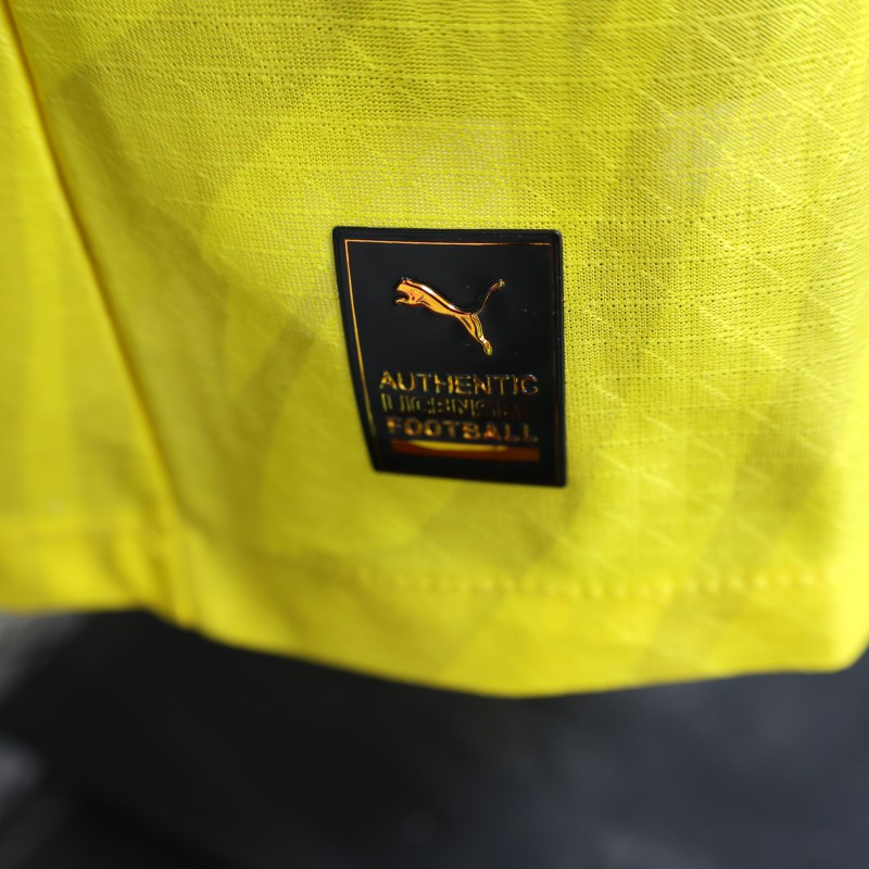Player Version 25/26 Borussia Dortmund Yellow with Black Pattern Jersey