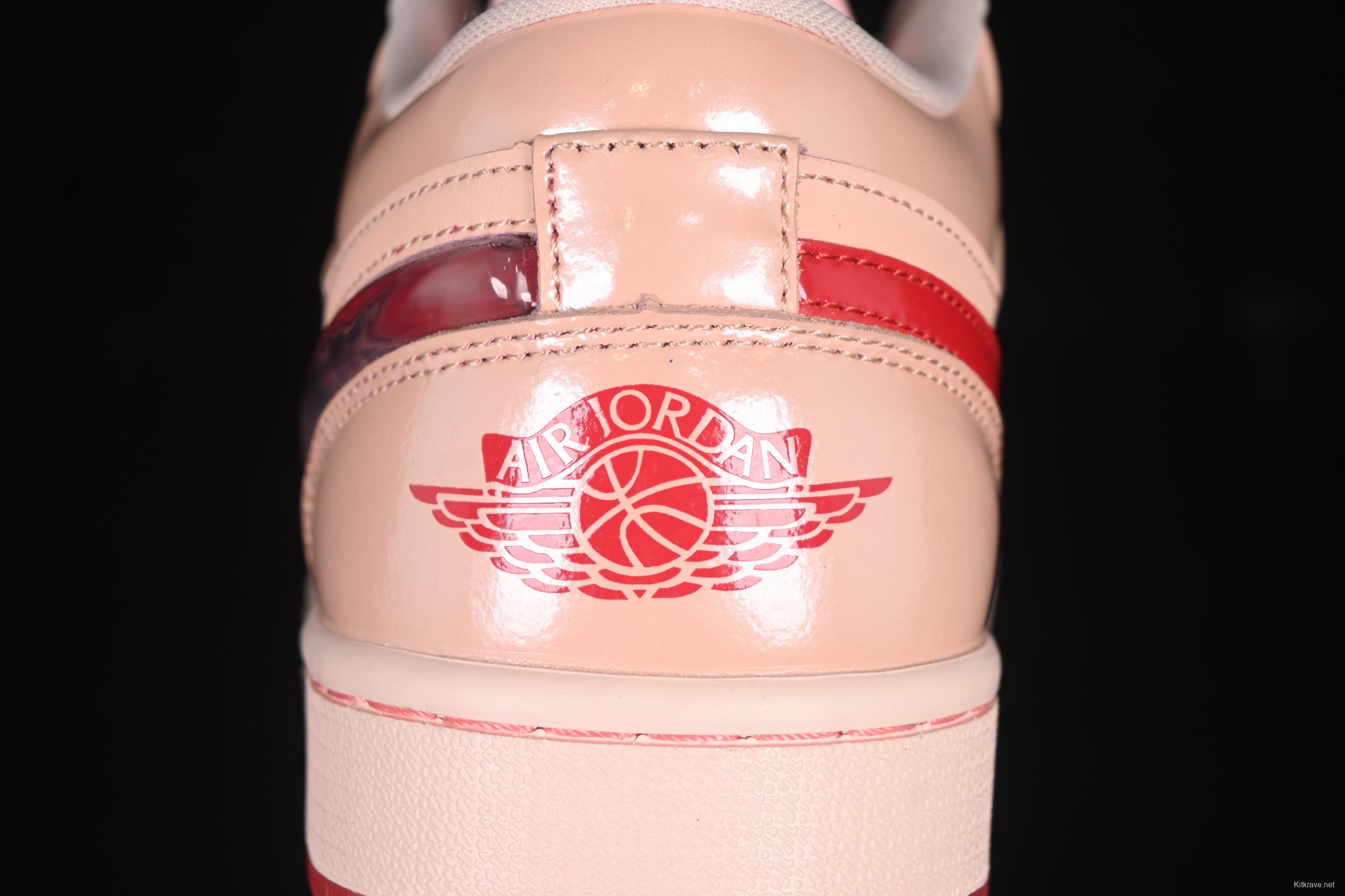 Nike Air Jordan 1 Low AJ1 Valentine's Day Jelly Pink Low Top Lifestyle Basketball Shoes - HF3174-600