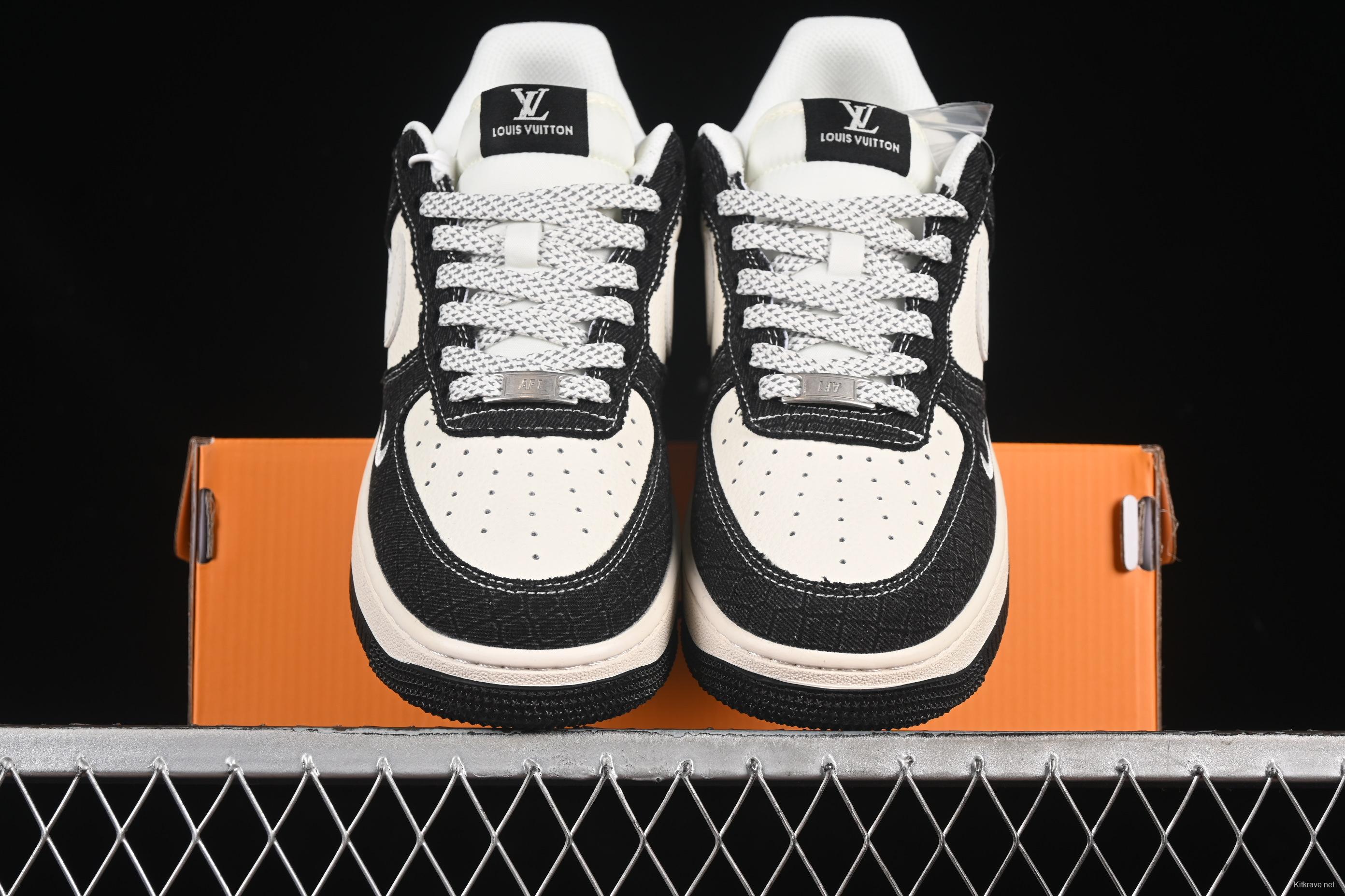 Nike Air Force 1 '07 Low LV Collaboration Denim Black Casual Sneakers - XS1958-550