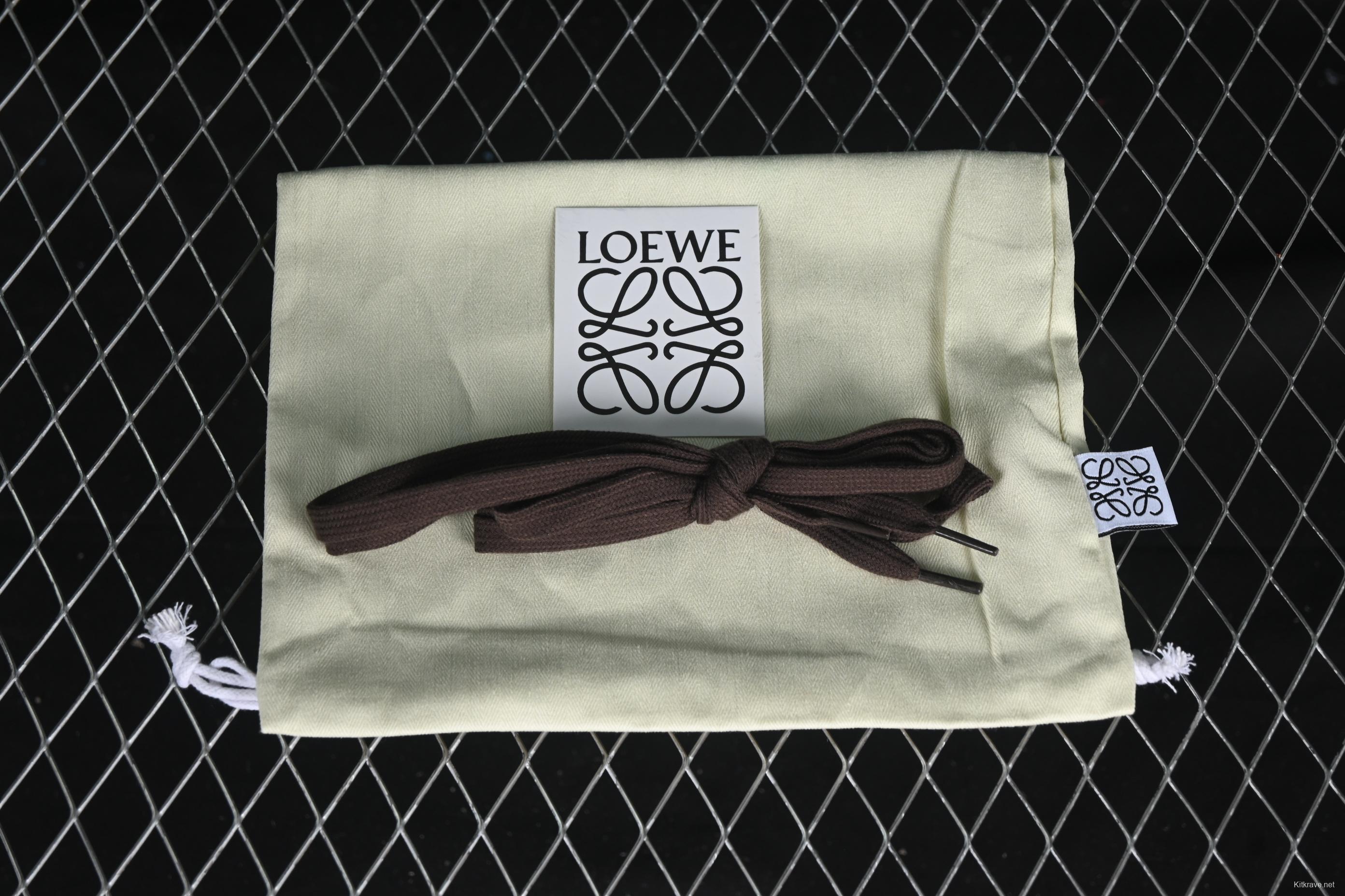 Loewe Ballet Runner 2.0 Sneakers Retro Style Casual Training Shoes - BROWN