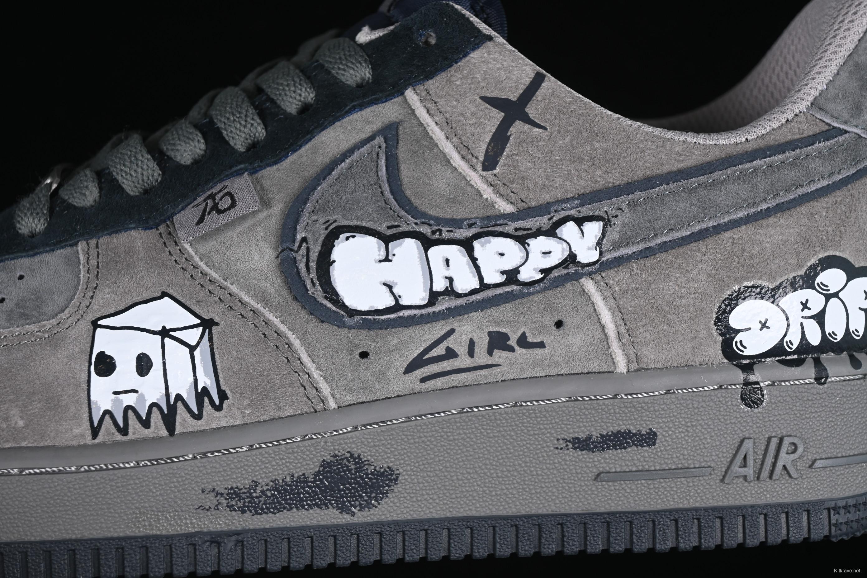 Nike Air Force 1'07 Low "Box Ghost" Comic Series Casual Sneakers - CD1221-806