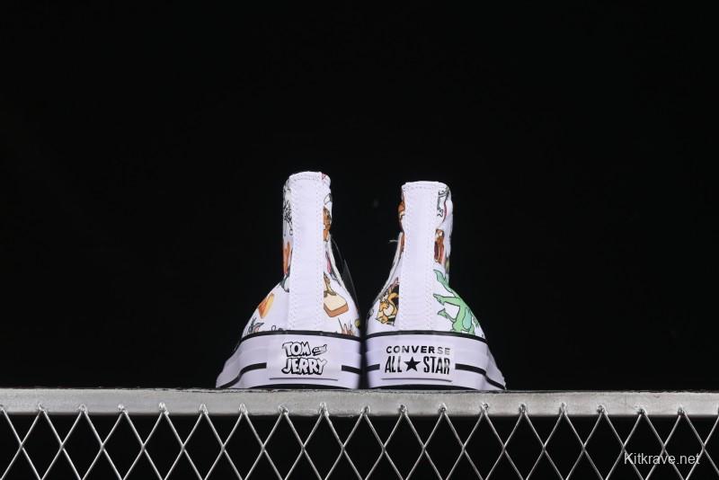 Converse All Star High Top Casual Sneakers with Tom and Jerry Theme - A15112C
