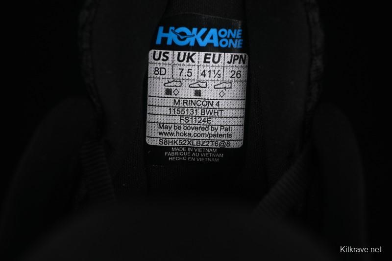 HOKA ONE ONE Rincon 4 Lightweight Breathable Knit Running Shoes - 1155131 BWHT