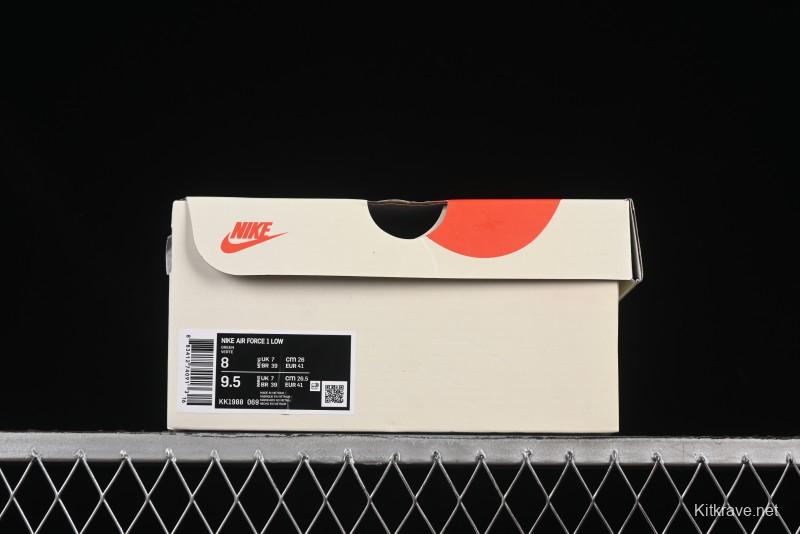 Nike Air Force 1 '07 Low Supreme Collaboration Green Camo Swoosh Casual Sneakers - KK1988-069