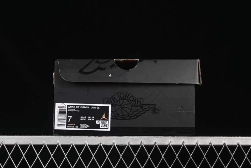 Nike Air Jordan 1 Low AJ1 White Pink Low-Top Casual Sneakers - IB8156-133