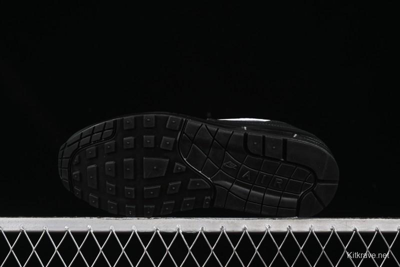 Nike Air Max 1 Retro Running Shoes with Half-Sole Air Cushion - HF8813-001